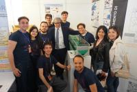 Il rettore Enrico Foti in visita allo stand del Dicar