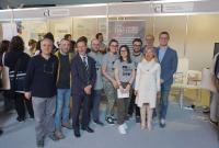 Lo stand del Dipartimento di Matematica e Informatica