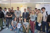 Lo stand del Dipartimento di Matematica e Informatica