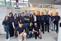 Il rettore Enrico Foti in visita allo stand del Dsfs