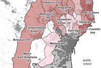 Mappa del numero di annunci per Comune