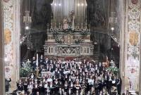 Un momento del concerto nella Basilica di San Sebastiano ad Acireale