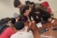 Studenti partecipanti al laboratorio di Geologia