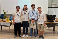 Il gruppo composto da Niccolò La Rosa, Lorenzo Cintoli e Alberto Vitale