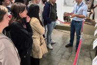 Un gruppo di visitatori