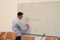 Un momento della lezione in aula