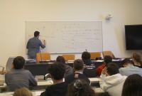 Un momento della lezione in aula