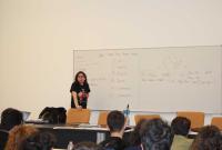 Un momento della lezione in aula