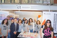 Lo stand del Dipartimento di Scienze Biomediche e Biotecnologiche
