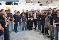 Il rettore Enrico Foti in visita allo stand del Biometec