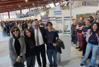Il rettore Enrico Foti in visita allo stand del Pnrr Ricerca
