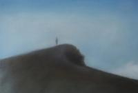 Samantha Torrisi, Etna fragment, oil on canvas, on panel LGT
