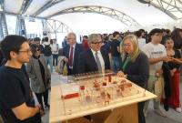 Il rettore Enrico Foti in visita allo stand della Sds Siracusa