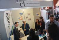 Lo stand dell'Ufficio Relazioni internazionali