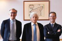 In foto da sinistra Daniele Malfitana, Antonio Sgamellotti e Francesco Priolo