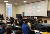 Un momento dell'incontro con i giornalisti