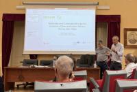 In foto un momento dell'intervento del prof. Sandro Lanfranco dell'Università di Malta