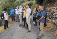 Un momento della visita alla Valle del Loddiero, Scordia