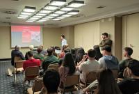 Un momento della lezione in aula