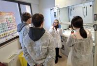 Studenti partecipanti al laboratorio del Dipartimento di Scienze del Farmaco e della Salute