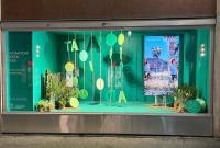 Una delle due vetrine