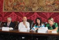 In foto da sinistra Marcello Majorana, Gaetano Calabrese, Nunzia Decembrino e Concetta Damiani