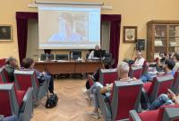 In foto un momento dell'intervento del prof. Pietro Minissale dell'Università di Catania