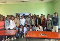 Un momento della visita della prof.ssa Daniela Melfa in Etiopia nell'ambito del programma Erasmus