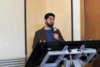 Un momento dell'intervento di Daniele Ravì