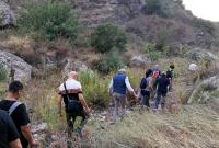 Un momento della visita alla Grotta del Drago, Scordia