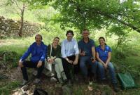 Il personale del Parco fluviale dell'Alcantara e di Unict