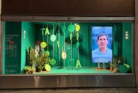 Una delle due vetrine