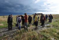 Un momento della visita al sito Saline di Priolo