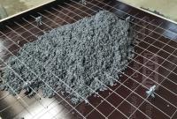 Preparazione di un pannello isolante 1mx1m con rete di rinforzo in malta di calce cemento e e inerti piroclastici dell’Etna  