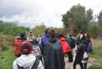 Un momento della visita al sito Saline di Priolo