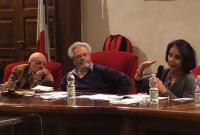 Da sinistra Citto Saija, Francesco Vertillo e Caterina Pastura
