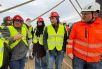 Un momento della visita