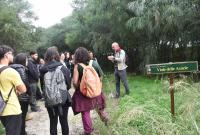 Un momento della visita al sito Saline di Priolo