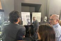 Un momento della visita alla mostra "L'Archivio di Claudio Majorana"