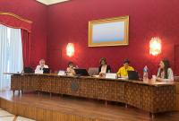 Un momento dell'intervento di Alessandra Pioggia