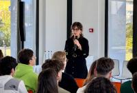 Un momento dell'intervento di Sheila Martorana