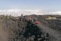 Escursione e campionamento lungo Monte Nero, Etna
