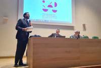 Un momento dell'intervento di Francesco Italia