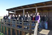 Studenti in visita all'Oasi del Simeto