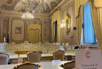 La Sala udienze della Corte