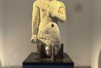 Palermo, Museo Archeologico Regionale ‘A. Salinas’: il cd. ‘Torso dello Stagnone’, statua fenicia in calcarenite del VI sec. a.C.