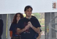 Un momento dell'intervento di Gabriele