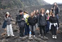 Studenti in visita sull'Etna