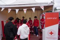 Stand della Croce rossa italiana