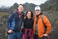 In foto da sinistra Gianpietro Giusso del Galdo, Oriana Paparo, studentessa DSBGA e Saverio Sciandrello